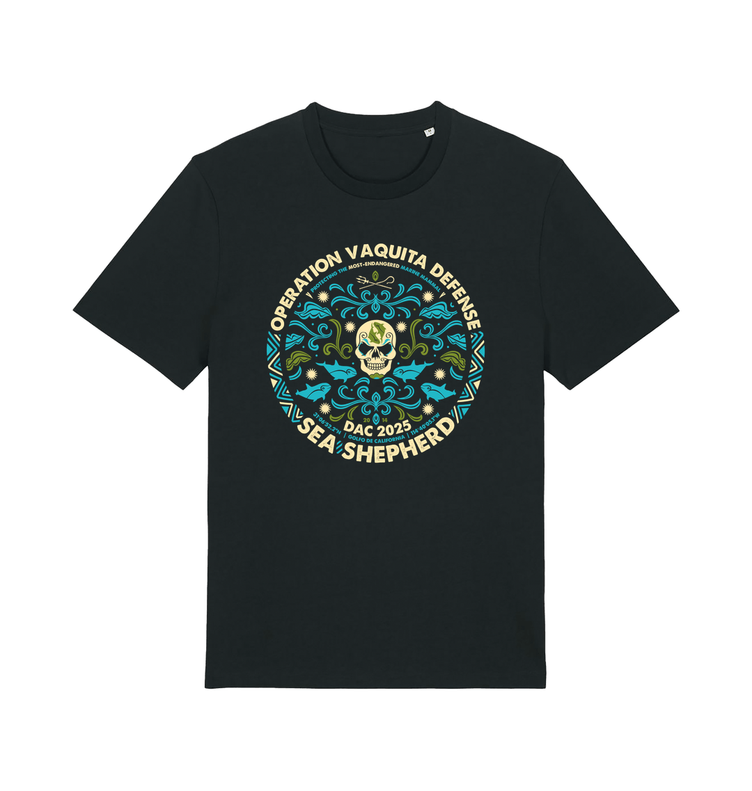 Black Printed T-shirt Front